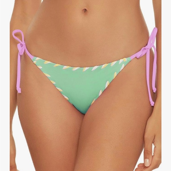 BECCA Camille side tie reversible bikini set size xs - Picture 3 of 10